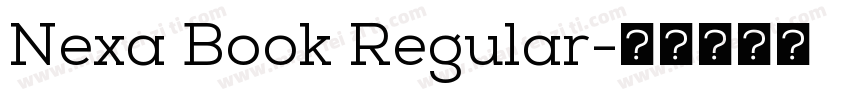 Nexa Book Regular字体转换